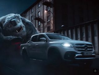 Picape Mercedes-Benz Classe X mostra seus sonhos mais profundos em propaganda