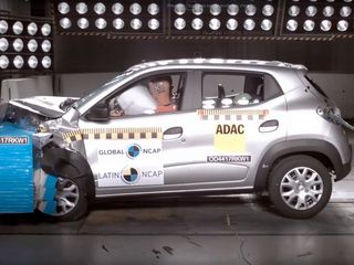 Renault Kwid brasileiro recebe 3 estrelas em crash test do Latin NCAP