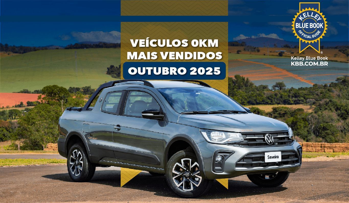 10 Veículos 0km mais vendidos em outubro de 2025