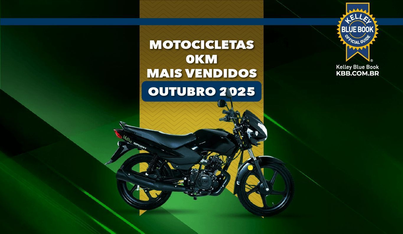 Motocicletas mais vendidas em outubro 2025