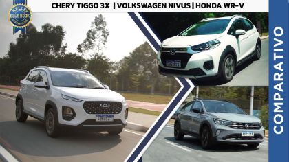 Comparativo KBB: Tiggo 3X vs. VW Nivus e Honda WR-V